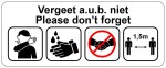 CRNA-RL1 RIVM richtlijn sticker wit